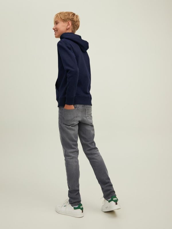 JACK & JONES JUNIOR T-shirt met backprint grijs