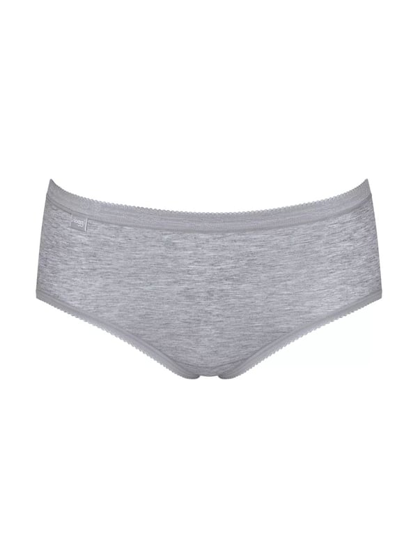 Midi Slip für Frauen im praktischen 4er Pack von der Marke Sloggi. Einfarbige Shorts mit kleiner Spitze am Bund und Beinabschluss. Hoher Tragekomfort und perfekte Passform.