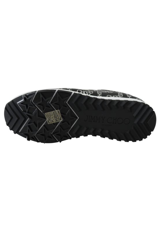 Brand new with tags dustbag and shoe box
  100% Authentic Jimmy Choo Sneakers
  Model: Black/Silver Monza olcc Leather Sneakers
  Color: Black/Silver
  Material: 100% Leather Print Choo Chain
  Designed for women