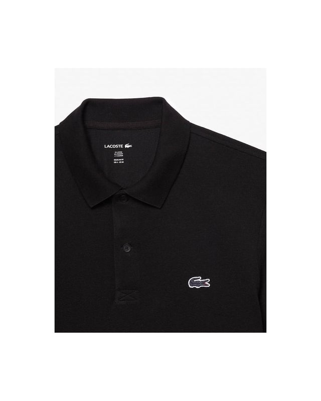 A new take on elegant sportswear with full freedom of movement from Lacoste, inventors of the polo shirt in 1933. This cotton blend knit piece features a fine rib that's particularly pleasant to wear. Featuring iconic styling and sophisticated finish details: the stuff of legends.

Organic cotton blend ottoman fabric
Regular, straight cut
Polo collar, inspired by the Original L.12.12
Pad printed detail at neck
Embroidered crocodile on chest
Main fabric: Cotton (57%), Polyester (32%), Elastane (11%) / Collar: Cotton (53%), Polyester (47%)