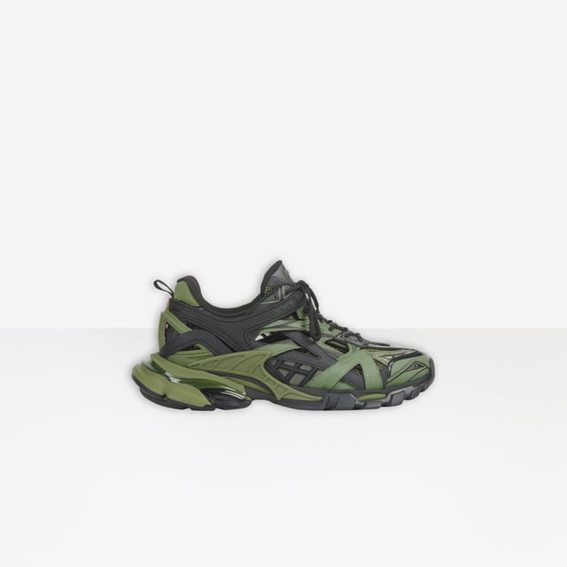 Balenciaga Logo at Back Lace Up. 75% polyurethane, 21% polyester, 4% nylon.