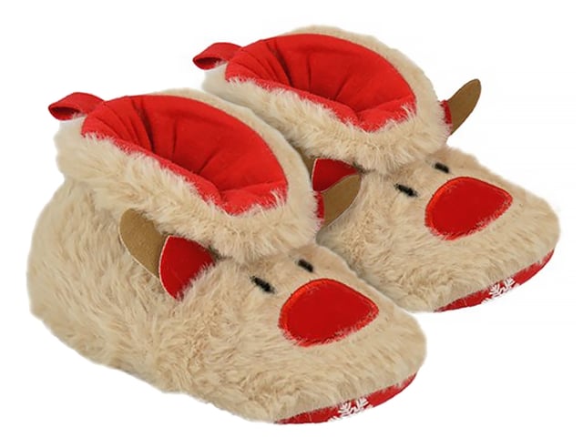 Baby girl christmas slippers sales