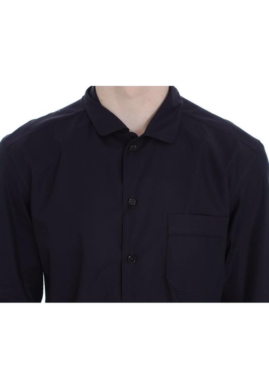 Brand: Dolce & Gabbana
  Color: Purple striped
  Material: 100% Cotton
  Made in Italy
  Chest pocket
  Full button closure
  Logo details