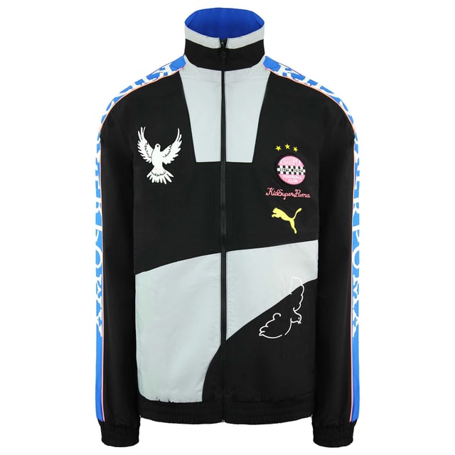 Puma x Kidsuper Studios Langarm Zip Up Blue Herren Track Jacke 598461 01