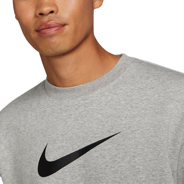 Nike Mens Repeat Crew Neck Sweatshirt Pullover in Grey
