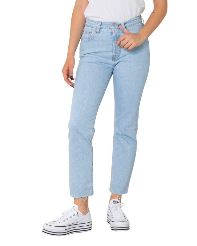 Skinny Jeans Levis 501 Bianchi 501 Crop Levis 501 Bianchi Donna