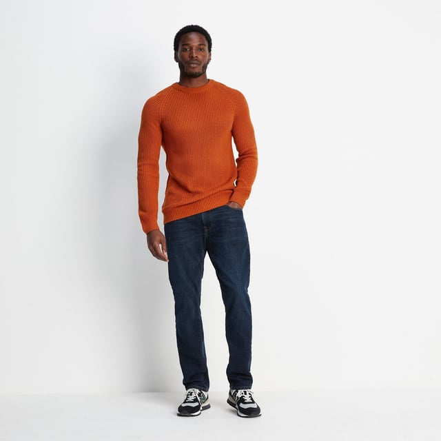 Ezio Mens Jumper Dark Orange