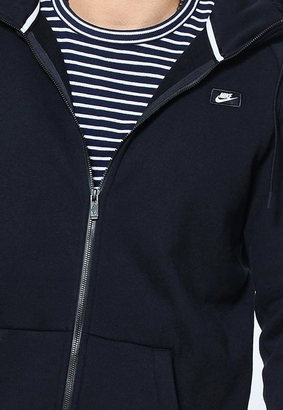 Nike Modern Zip Up Hoodie In Black