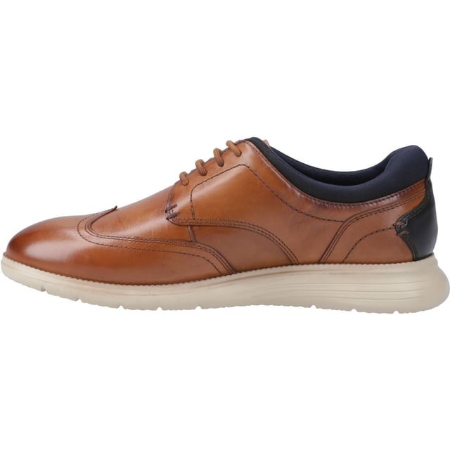 Pod Vantage Leather Men's Cognac Lace-Up Shoes - Main Image
