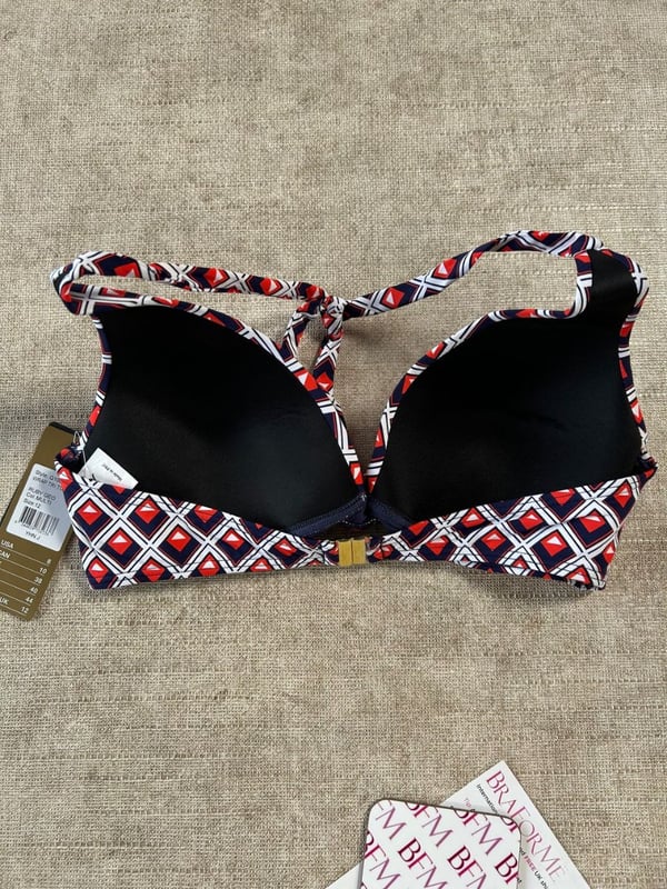 Quayside by Moontide Wrap Triangle Top. This product is recommended as cold wash only. Please note that the product may appear lighter/darker than the image, due to lighting during the photoshoot.
