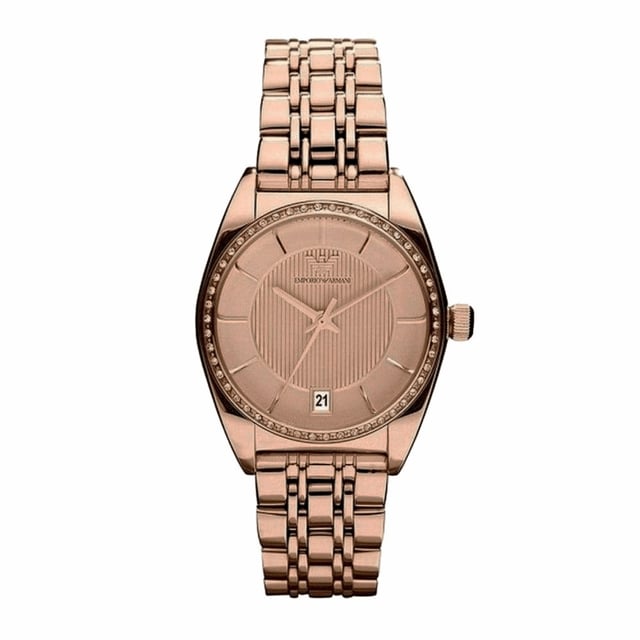 Emporio Armani AR0381 - Damenuhr Quarz aus Edelstahl• Material: Edelstahl• Glas: Mineral• Armband: Edelstahl• Farbe: Rosegold• Wasserbeständigkeit: 50 m (5 ATM)• Gehäusegröße: 31 mm