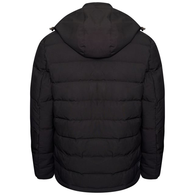Lining: Quilted. Design: Logo. Fabric Technology: Ared 20/20, Breathable, Four Way Stretch, Moisture Wicking, Waterproof. Badge, Insulated, Stitched Baffles, Storm Flap. Neckline: Hooded, Knitted. Cuff: Knitted. Sleeve-Type: Long-Sleeved. Pockets: 2 Zip Pockets, 1 Internal Pocket. Fastening: Full Zip, Stud. Sustainability: Made from Recycled Materials.