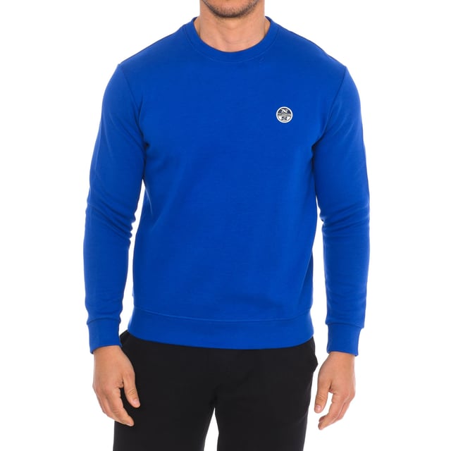 Sweatshirt North Sails.
 Ribbed crew neck.
 Brand logo on the front side.
 Ribbed cuffs and waistband.
 Seams seen in tone.
 Composition: 80% Cotton, 20% Polyester
 Care:
Wash at maximum temperature 30º.
 Iron at low temperature.
 Do not use bleach.
 Do not use dryer.
 Do not dry clean.
