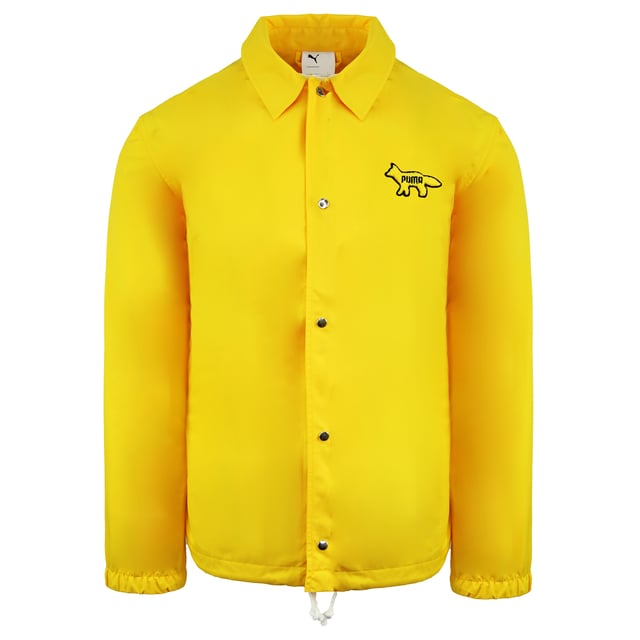 Puma x Maison Kitsune Long Sleeve Collared Yellow Mens Coach