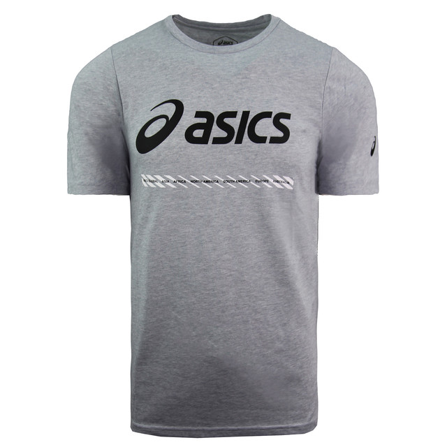 Add a cult piece to your weekend or workout wardrobe with this men's SPORT LOGO TEE from ASICS. Available in a comfortable and classic fit, its round neck and short sleeves make it easy to coordinate with your favorite sports outfit or with jeans for a casual style.

This t-shirt stands out with its one-color ASICS logo printed on the center of the chest. And, thanks to the soft cotton fabric, it's as comfortable as it looks.