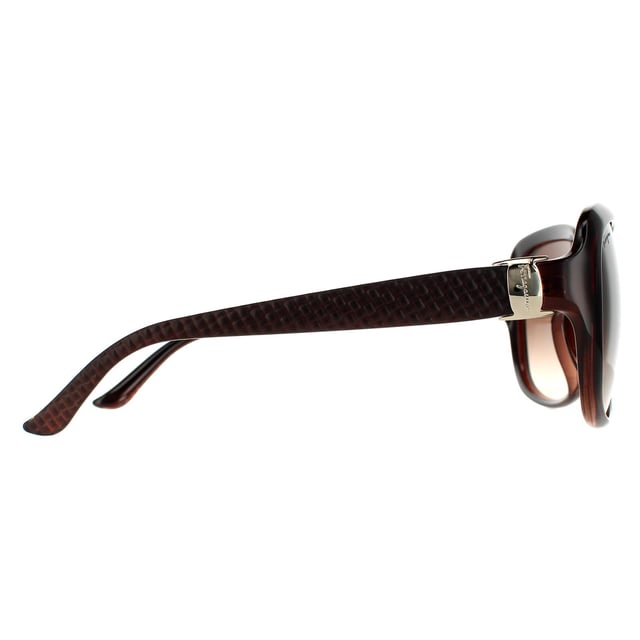 Salvatore Ferragamo Rectangle Womens Brown Gradient Sunglasses SF739SA are a stunning butterfly style crafted from lightweight acetate. The inside of the slender temples feature the Jimmy Choo logo for brand authenticity..