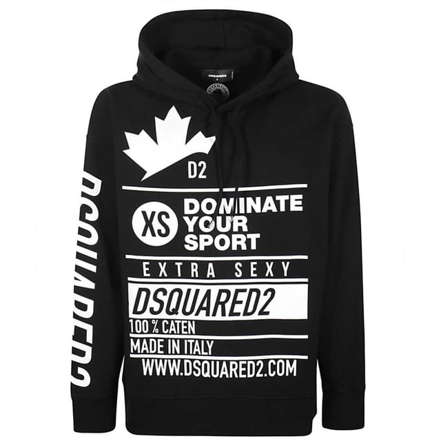 Dsquared2 black hoodie sales