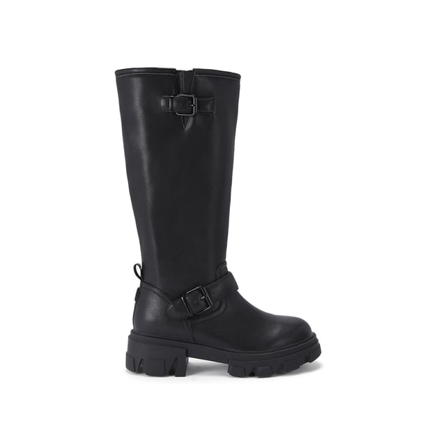 Kurt geiger black biker boots top