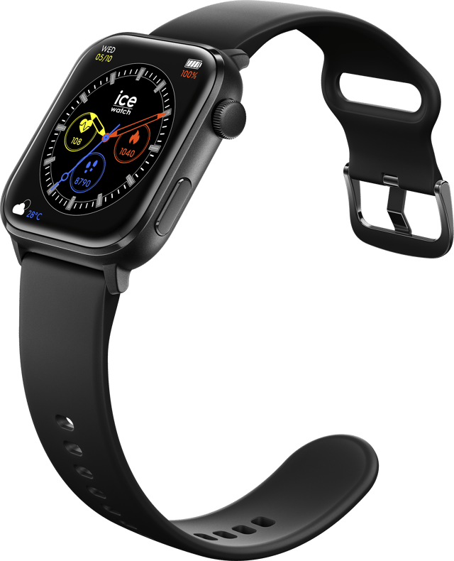 This Ice Watch Ice Smart 2.0 - Black Digital Watch for Unisex is the perfect timepiece to wear or to gift. It's Black  Rectangular case combined with the comfortable Black Silicone watch band will ensure you enjoy this stunning timepiece without any compromise. Operated by a high quality Quartz movement and water resistant to 5 bars, your watch will keep ticking. Discover the ICE smart two: a connected watch that capitalises on current trends and the DNA of Ice-Watch. An exceptional amoled screen, varied and colourful face watches, in line with the brand’s prowess, as well as a multitude of features to accompany you in your daily life. High quality 21 cm length and 22 mm width Black Silicone strap with a Buckle Case measurement: 38 X 42 mm,case thickness: 12 mm, case colour: Black and dial colour: Black