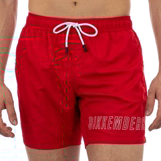 Bermudas con estampado delantero en bajo. Bolsillos laterales. Cinturilla elástica con cordón.
