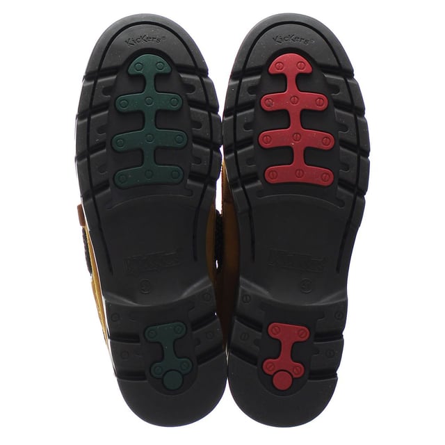 Kickers Lennon Lace-Up Amarillo Liso Zapatos para hombre de cuero 1 15764