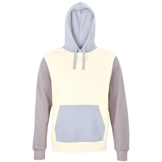 Material: 80% Organic Combed Cotton, 20% Recycled Polyester. Fabric: Brushed Back Fleece. Design: Contrast Panel. 280gsm. Hood Features: Drawcord, Lined. Hem: Fitted, Ribbed. Drop Shoulder, Locker Patch, Unbranded Size Label. Cuff: Fitted, Ribbed. Neckline: Hooded, Taped. Sleeve-Type: Long-Sleeved. Pockets: 1 Kangaroo Pocket. Fastening: Pull Over. Sustainability: ACCORD, Amfori, BSCI, Fair Wear Approved, Oeko-Tex Standard 100 Certified, PETA-Approved Vegan, REACH.