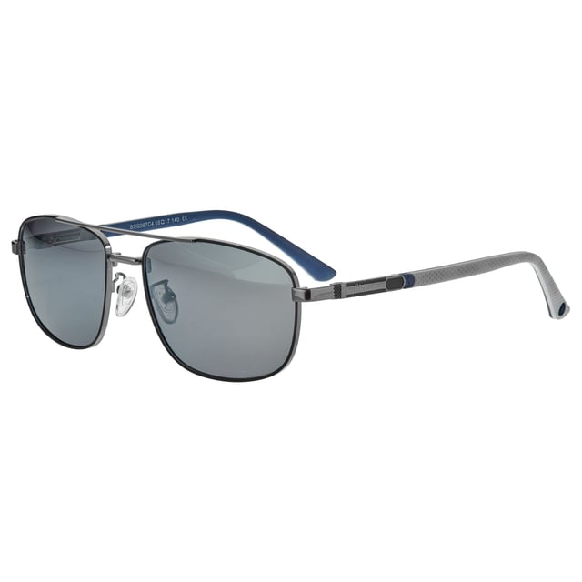 High-Quality Stainless Steel Frame; Multi-Layer TAC Polarized Lenses; Eliminates 100% of UVA/UVB Harmful Blue Light and Glare; Lightweight Cupronickel Arms; Standard Stainless Steel Hinges; Adjustable Nosepads for a Comfortable Secure Fit; Scratch and Impact Resistant;