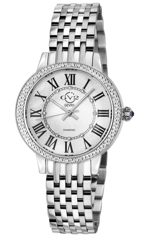 Astor III MOP Zifferblatt Schweizer Quarz Edelstahl Diamant Uhr