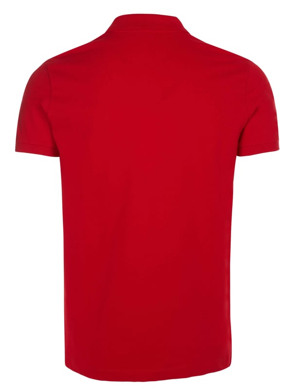 95% katoen, 5% elastaan; Diesel poloshirt T-HARRY POLO - RACING ROOD;  Model: A0008200MXZ42A;  Hoogwaardige afwerking;  Zachte katoenmix;  Klassieke polokraag;  Decoratieve sluiting met drie knopen en decoratieve ritssluiting;  korte mouw;  Diesel-logodetails