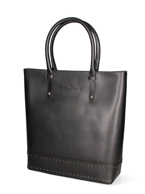 Damenhandtasche mit Reißverschluss. eine Innentasche mit Reißverschluss und eine offene. fehlende Außentaschen. fehlender Schultergurt. im Ledergriff. ein Innenfach.  Außenmaterial. Gefüttert mit 70 % Baumwolle, innen 30 % Polyester. Maße: 31x34x11,5 cm. Hergestellt in Italien