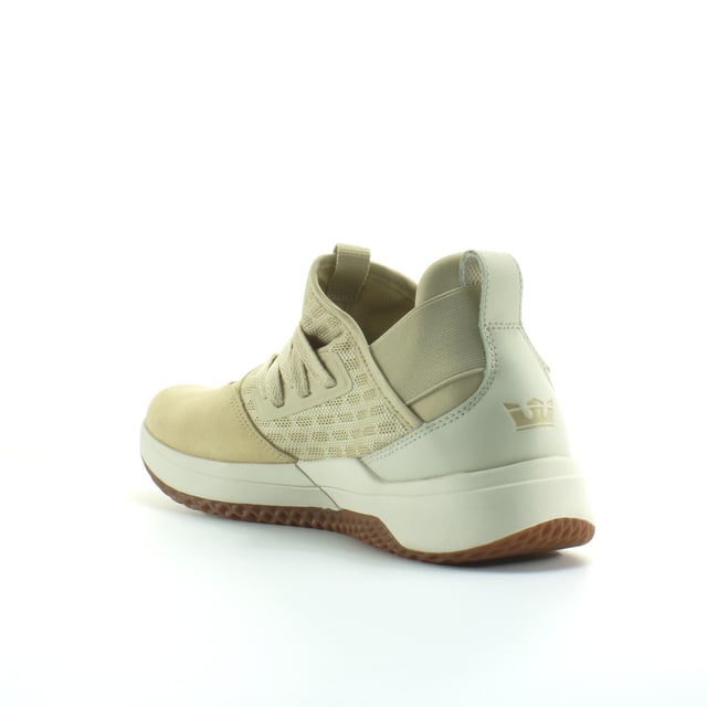 Supra Titanium Beige Synthetic Mens Lace Up Running Trainers 05673 232