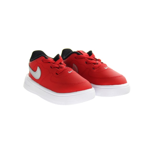 Nike Force 1 '18 (TD) Lace-Up Red Suede Leather Kids Trainers 905220 609