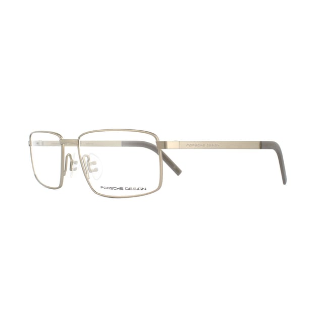Porsche Design Glasses Frames P8314 D Light Gold 55mm are another technically superb and enginereed design which has a metal frame in a rectangular style and are designed for men