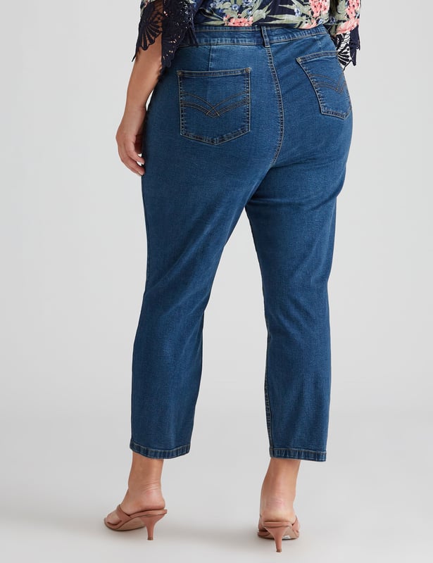 Calf length jeans online