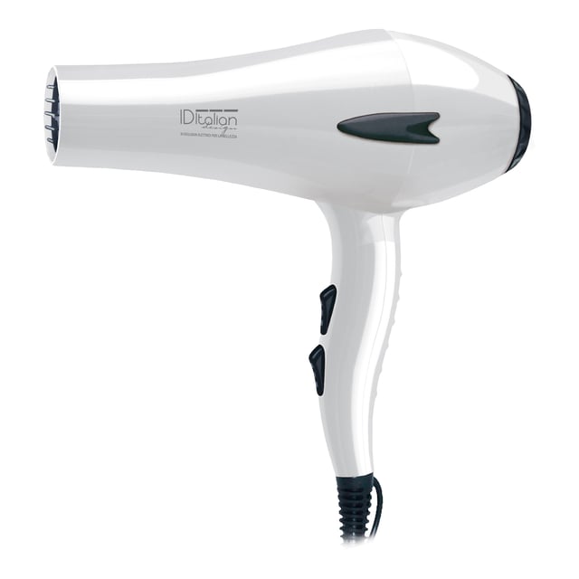 Ref. IDEGTIPUREPLUS
DESCRIPCIÓN Secador de color blanco.

Características técnicas: 
Motor AC de larga duración.
2200W de potencia.
Selector de 3 modos de calor.
Selector con 2 velocidades.
Botón de aire frío.
Protección para evitar sobrecalentamiento.
Incluye 1 boquilla.
Gancho para colgar.