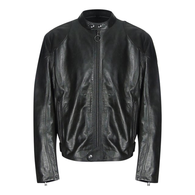 Experience the ultimate in versatility and style with the Belstaff Black Jacket. This jacket offers both warmth and fashion-forward design, allowing you to effortlessly transition from a casual day look to a chic evening ensemble. Stay cozy and look amazing with this must-have jacket!, Leather Jacket, Material: 100% Cow Leather, Lining: 100% Cotton, Hand waxed leather, BELSTAFF logo embroidering on left sleeve, Reinforcements on shoulders and elbows, Two Outside zip pockets, Waistband gusset with logo on snaps, Button Closure At Neck, Black Coat, Leather Coat, Adjustable Waist