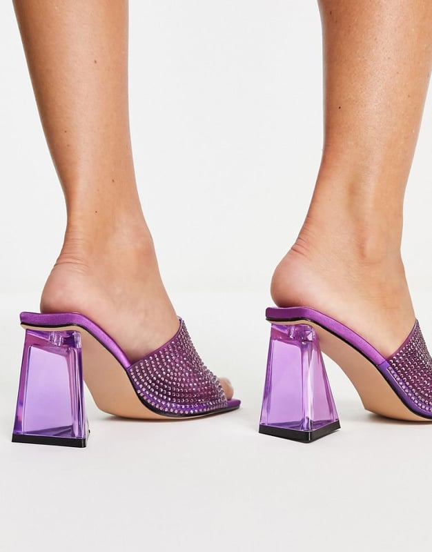 Topshop pink mules 2025