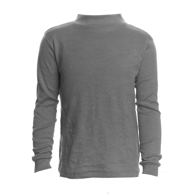 Unisex Boys and Girls Half Neck Long Sleeve T-Shirt.

 This comfortable and versatile long-sleeved t-shirt is perfect for little ones. Designed with a crew neck that offers extra coverage and a modern fit, it's ideal for everyday wear or special occasions.

 Unisex, it fits perfectly to boys and girls, offering a simple and elegant look.

 Made from a cotton-polyester blend, this t-shirt combines the natural softness of cotton with the durability of polyester, ensuring all-day comfort.

 Available in a wide range of solid colours, it is easy to match with any outfit. It also features cuffs on the sleeves, providing a firm fit and preventing the sleeves from slipping.

 An essential item for any child's wardrobe, practical and stylish!
 Composition: 50% Cotton, 50% Polyester
 Care:
- Wash at a maximum of 30ºC.
 - Use mild detergents.
 - Do not use bleach.
 - Dry at low temperature.
 - Iron at low temperature.