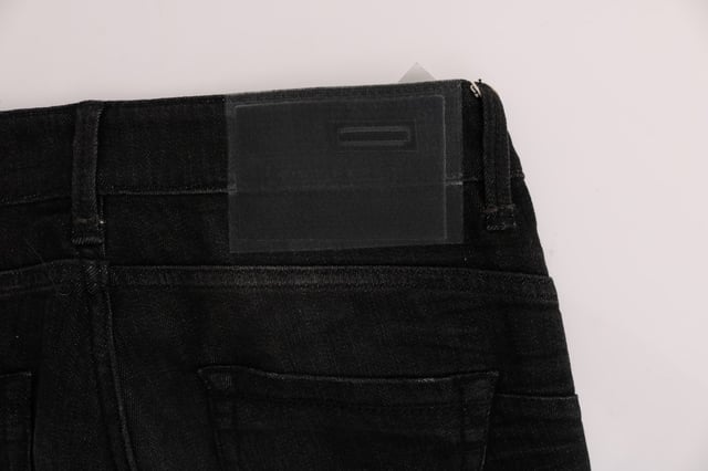 Authentic ACHT slim fit black jeans with logo details
  Brand new with tags
  Slim fit design
  Made from 100% cotton
  Black color
  Two front and two back pockets
  Button fly
  Logo details
  Perfect for women
Material: 100% Cotton