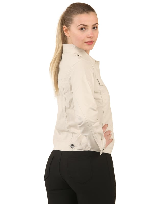 Womens Denim Jacket UK Sizes S-XL, Stylish Wardrobe Staple Button Jacket, Two Front Flap Pockets For Easy Storage, 98% Cotton material and 2% Elastane for Extra Comfort and Stretch, Classic Coat Ideal For Wearing To All Casual Occasions.