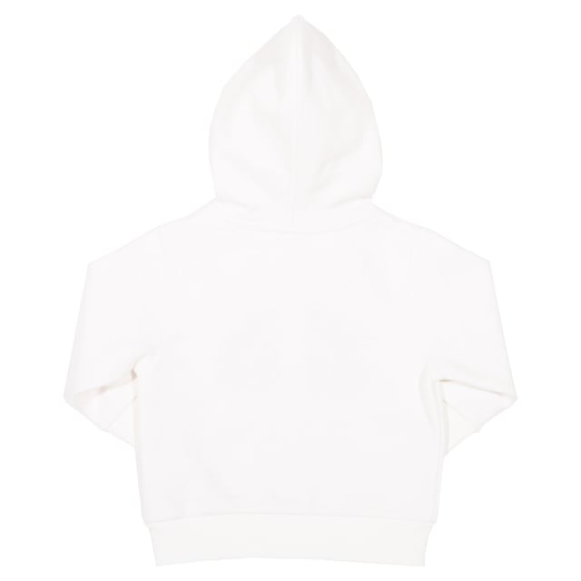 New! When cooler weather comes knocking your little one will love to throw on our rainbow hoody. This snuggly cream number is made from brushed organic cotton with a jersey lined hood for extra cosiness.