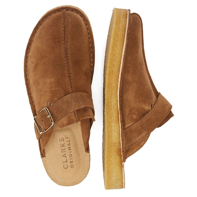 Clarks Trek Mule Suede Men's Brown Sandals