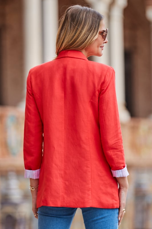 Striped summer outlet blazer