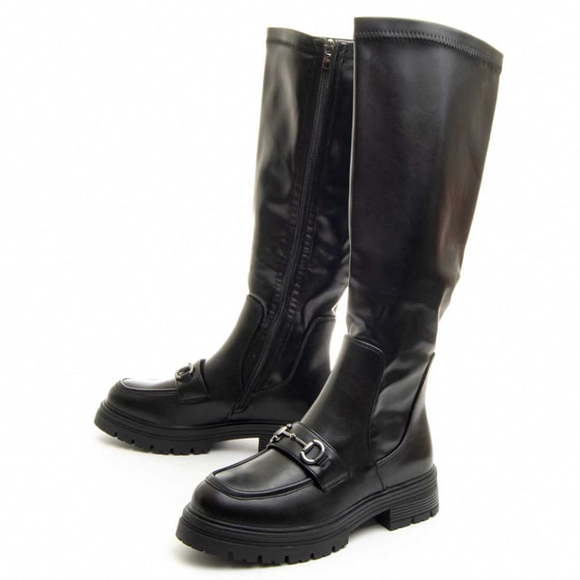 Bota cómoda para mujer. Calce cómodo. Plantilla acolchada. Suela antideslizante. Cosido reforzado. Fabricado por otras marcas para nuestra marca.