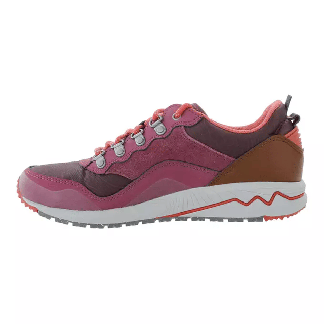 Merrell Stowe Lace-Up Boots para mujer de cuero de gamuza rosa J01934
