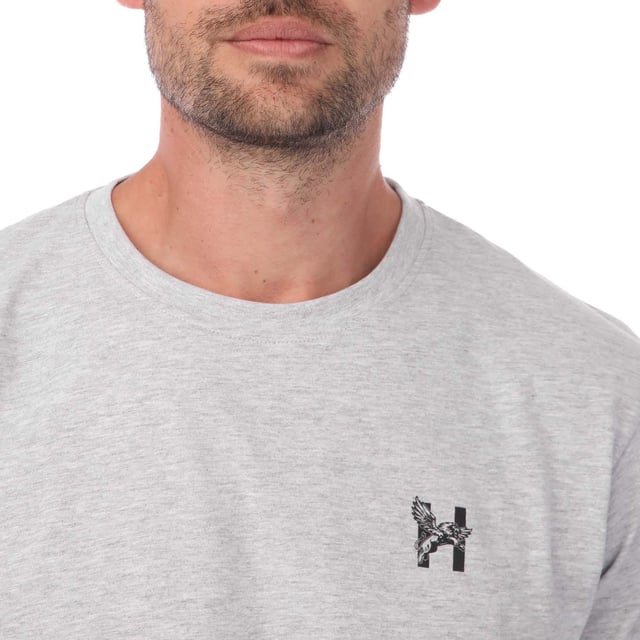 Mens Henleys Triphen 3 Pack T- Shirt in black grey white.- Crew neck.- Short sleeves.- Printed branding.- Straight hem.- 95% Cotton  5% Viscose.- Ref: HN2A122814A