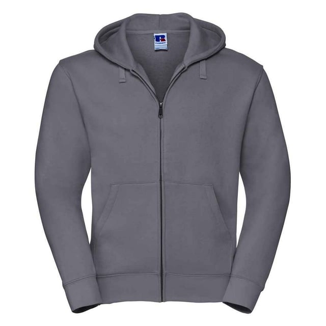 Material: 80% Combed Ringspun Cotton, 20% Polyester. Fabric: Brushed Back Fleece. Design: Plain. 280gsm. Hood Features: Double Layer, Grown On Hood, Top Stitched Detail. Hem: Ribbed. Buttonhole, Cover-Stitched Seams, Drop Shoulder, Flat Lace Drawcord, Hidden Earphone Loops, Taped Neck. Neckline: Drawcord, Hooded. Sleeve-Type: Long-Sleeved. Cuff: Ribbed. Pockets: 2 Front Pockets. Fastening: Full Zip, YKK Zip. Sustainability: Amfori, Better Cotton Initiative, Fair Labor Association, Oeko-Tex Standard 100 Certified.