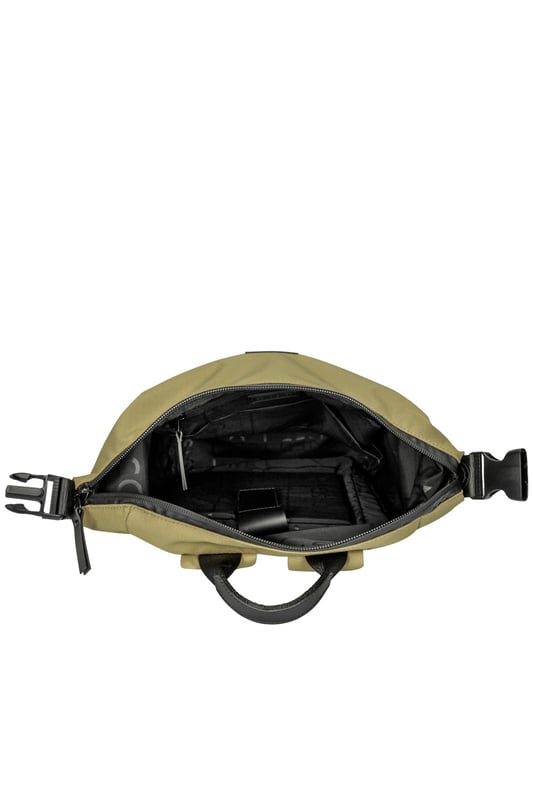 A double clip feature allows multi-functional use, enabling the bag to transform into 3 different designs depending on your needs. Key features include front, side & rear pockets for organised storage. Inside ensures maximum functionality with a generous internal capacity and 15 inch padded laptop sleeve - Fits Apple MacBook Pro 16 inch. Features: , Water Resistant, 15 inch padded laptop sleeve - Fits Apple MacBook Pro 16 inch & nested 9.7 inch tablet pocket with Velcro fastening, Waterproof zip top opening to main compartment, 100% Recycled body & lining polyester made from recycled plastic bottles [GRS certified fabric], Double clip feature which allows the bag to transform into 3 different designs, Front zip pocket with a storm flap and YKK zip, Quick access slip pockets on each side, Rear secure access waterproof zip pocket, Internal zip & slip pockets, Large size Style Ref: 50511 SAND