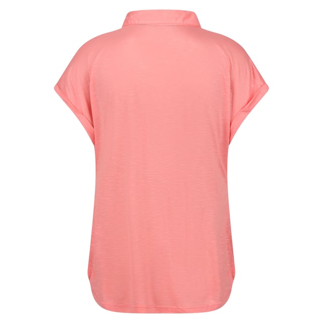 100% Viscose. Fabric: Jersey, Slub, Soft Touch. Design: Textured. Neckline: Collared. Hem: Shaped. Sleeve-Type: Short-Sleeved. Fabric Technology: Breathable, Durable, Lightweight, Moisture Wicking. Drop Shoulder. 130gsm. Sustainability: Made from Recycled Materials.