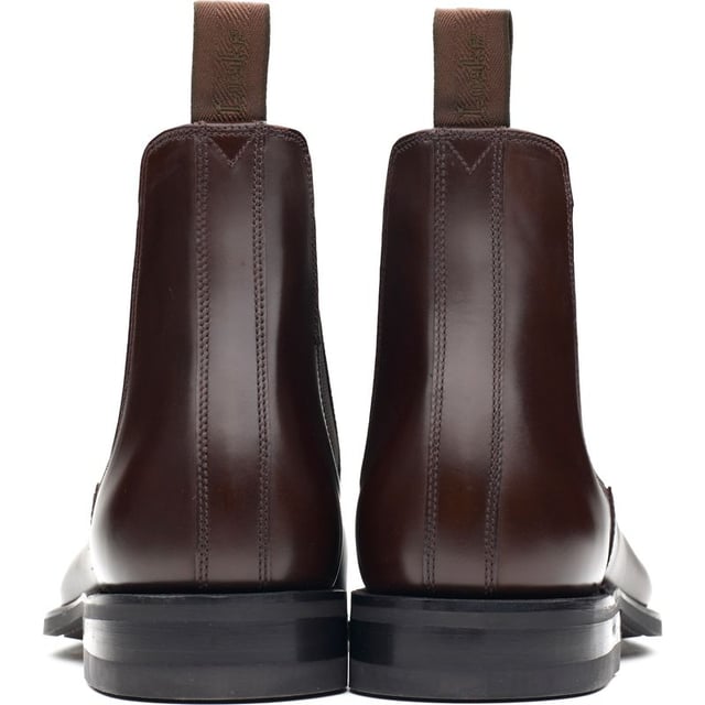 Mens brown Loake boundary boots, manufactured with leather and a rubber sole. Featuring: leather insock, goodyear welted and rubber sole.